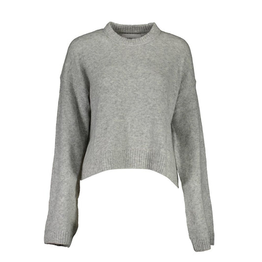 Maglione da donna in acrilico grigio Calvin Klein