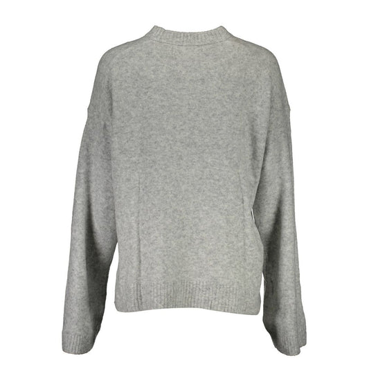 Maglione da donna in acrilico grigio Calvin Klein