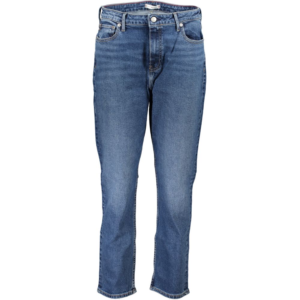 Jeans da donna in cotone blu Tommy Hilfiger