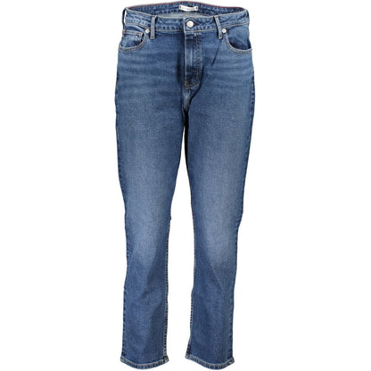 Jeans da donna in cotone blu Tommy Hilfiger
