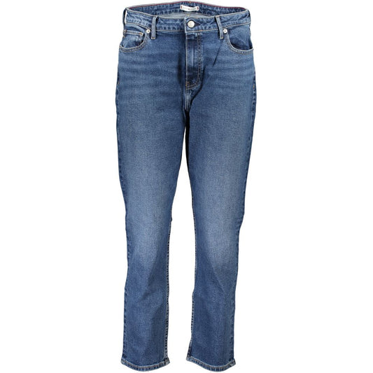 Jeans da donna in cotone blu Tommy Hilfiger