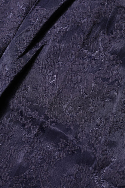 Pantaloni a vita alta in jacquard viola BENCIVENGA