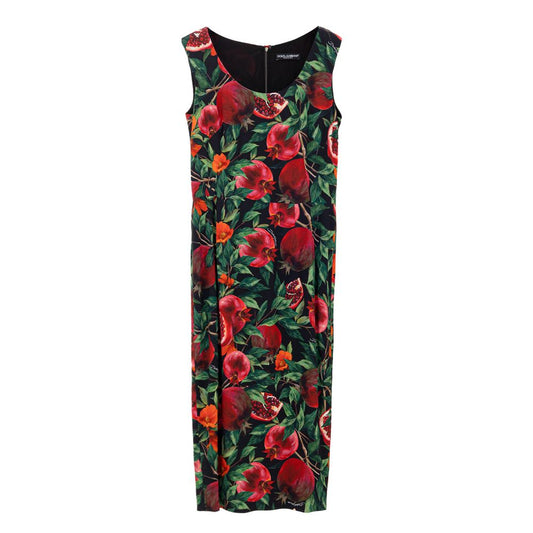 Abito lungo in viscosa bicolore Dolce &amp; Gabbana
