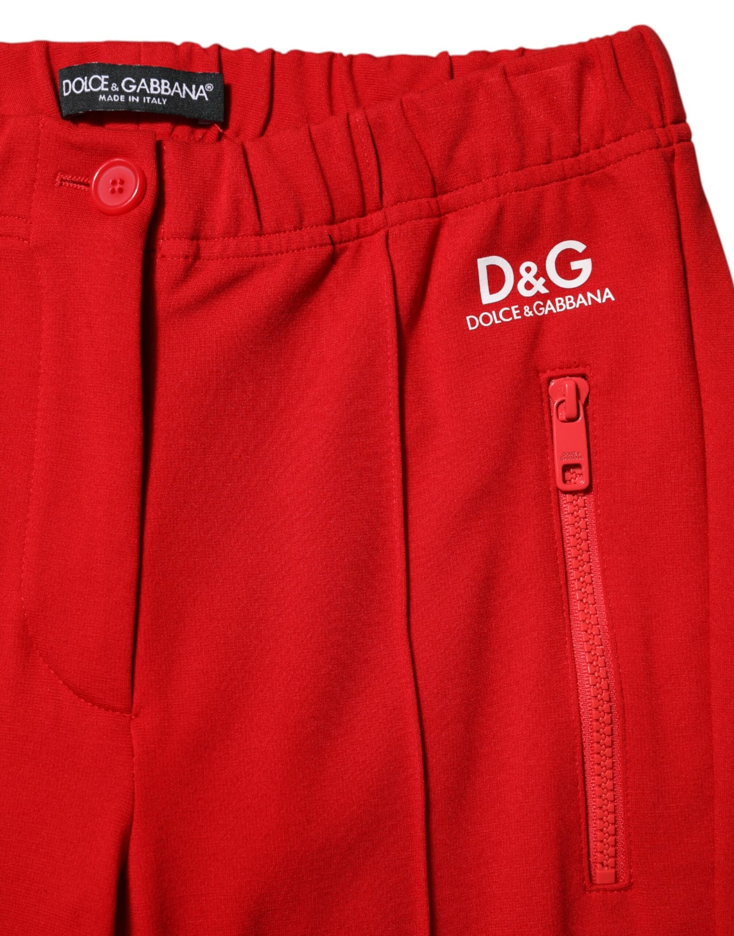 Pantaloni slim fit a vita media rossi Dolce &amp; Gabbana