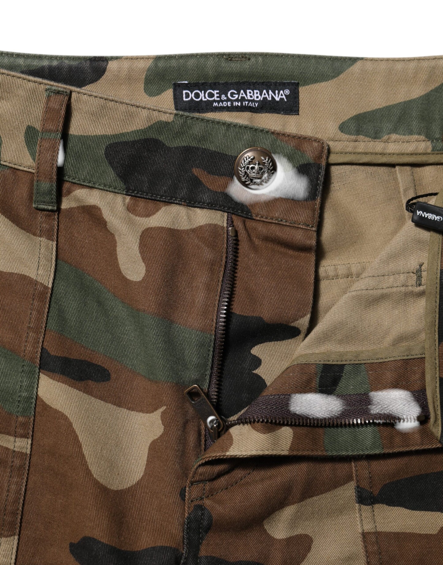 Pantaloni cargo mimetici multicolor Dolce & Gabbana 
