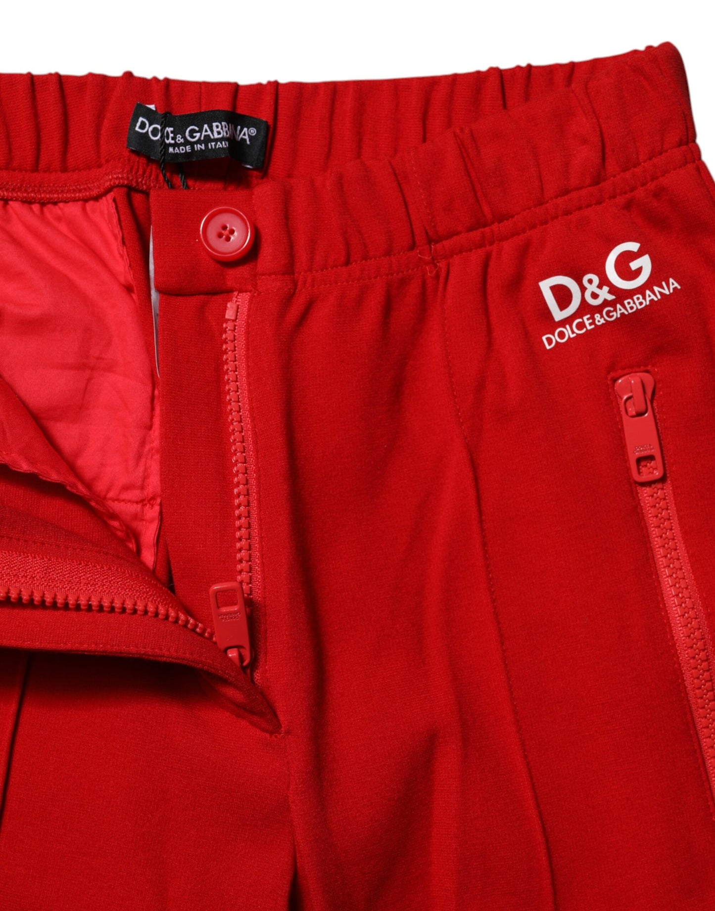 Pantaloni slim fit a vita media rossi Dolce &amp; Gabbana 