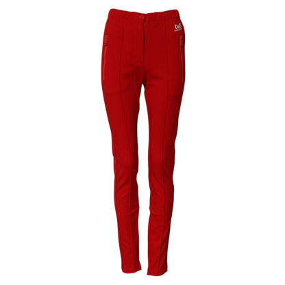 Pantaloni slim fit a vita media rossi Dolce &amp; Gabbana 