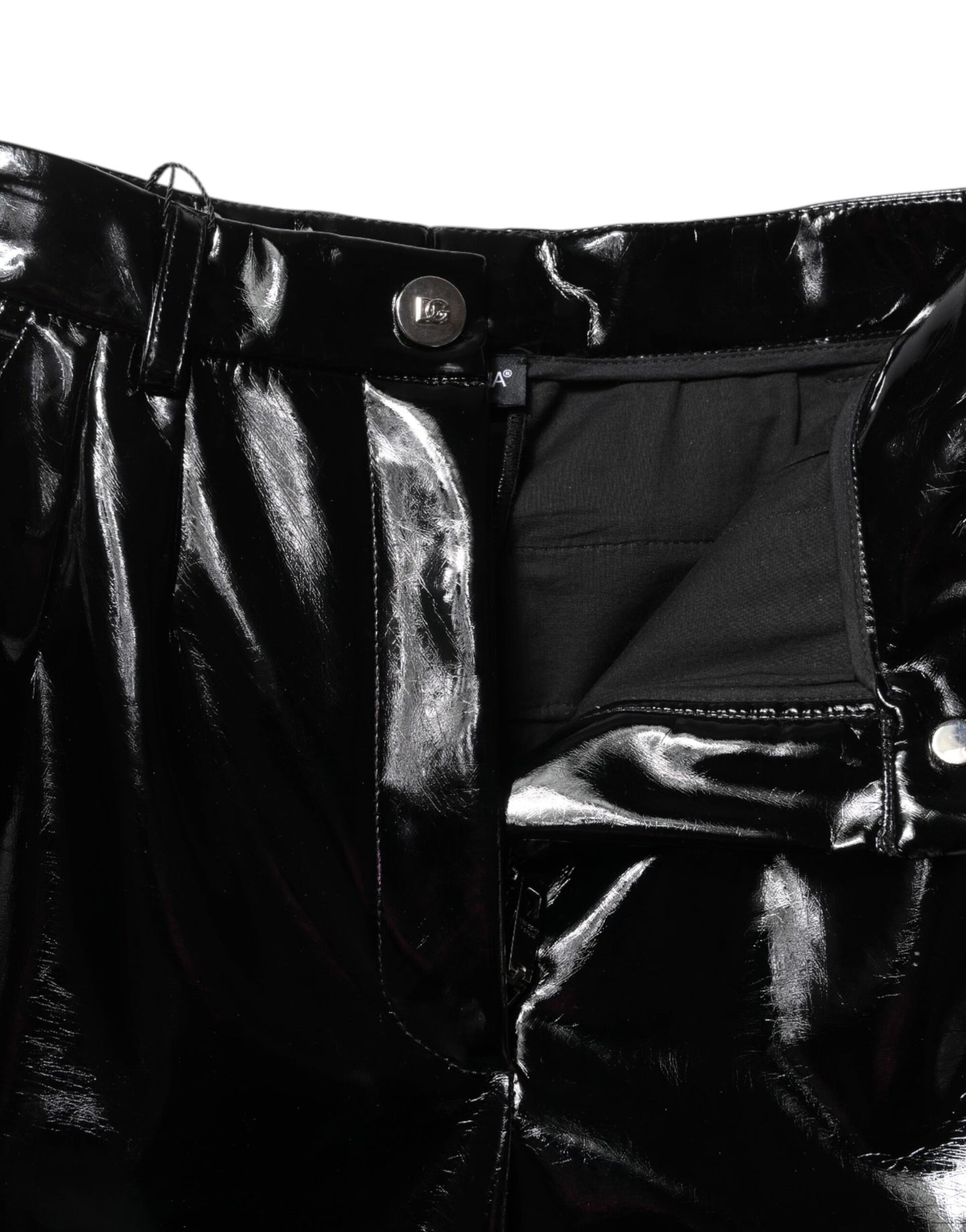 Pantaloni cargo bootcut a vita alta neri Dolce & Gabbana 