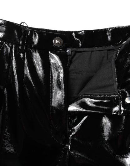 Pantaloni cargo bootcut a vita alta neri Dolce & Gabbana 
