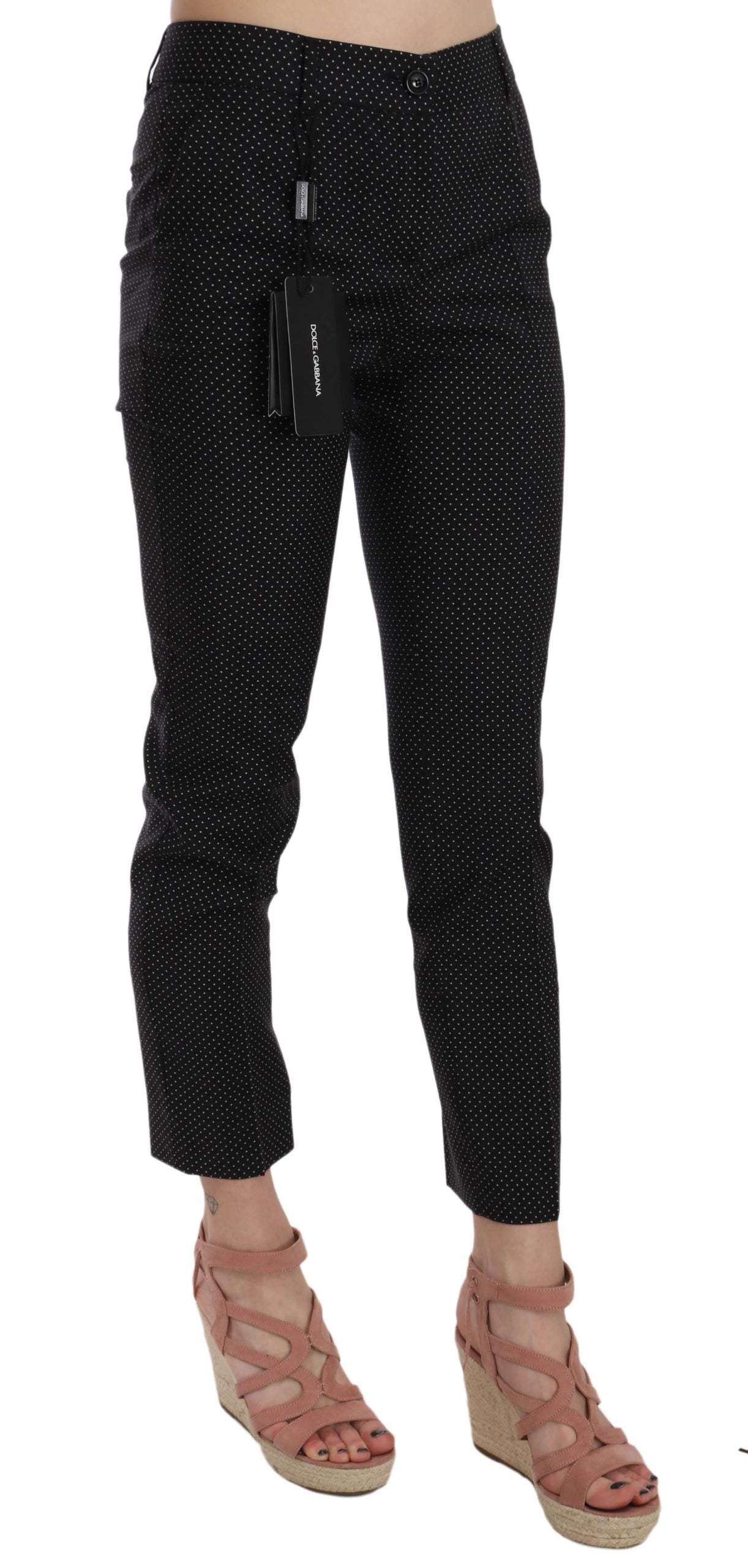 Pantaloni Capri aderenti a pois Dolce &amp; Gabbana