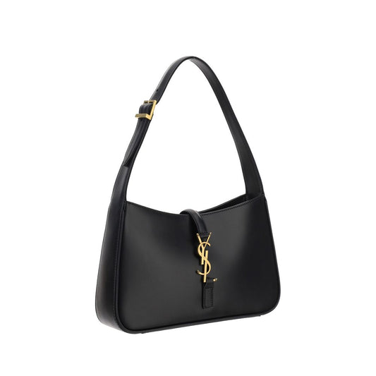 Borsa a mano Bos Taurus in pelle di vitello nera di Saint Laurent