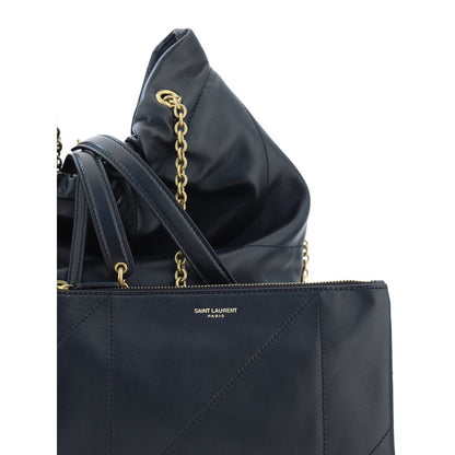 Saint Laurent Black Lamb Ovis Aries Aries Shoulder Bag