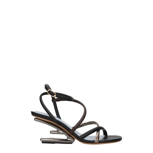 Sandali in pelle multicolore Fendi