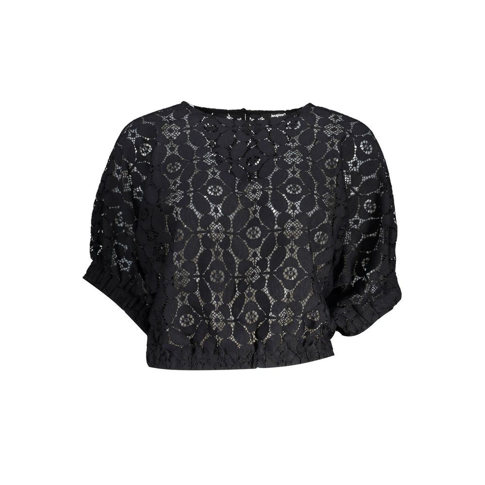 Blusa da donna Desigual in poliestere nero