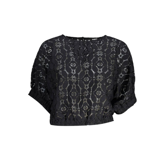 Blusa da donna Desigual in poliestere nero