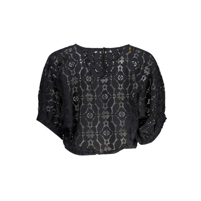 Blusa da donna Desigual in poliestere nero