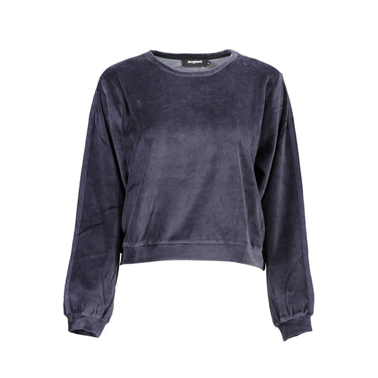 Maglione da donna in cotone blu Desigual