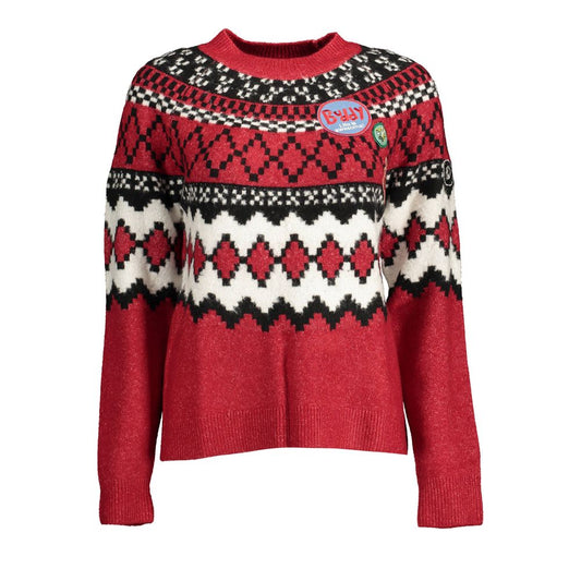 Maglione da donna in poliestere rosso Desigual