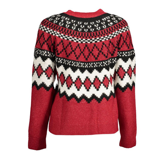 Maglione da donna in poliestere rosso Desigual
