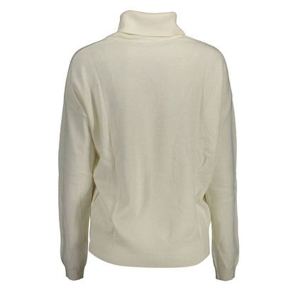 Maglione da donna in poliammide bianco US POLO ASSN.