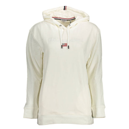 U.S. POLO ASSN. White Cotton Women's Sweatshirt