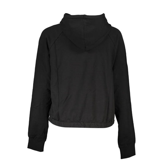 Felpa da donna in cotone nero Fila