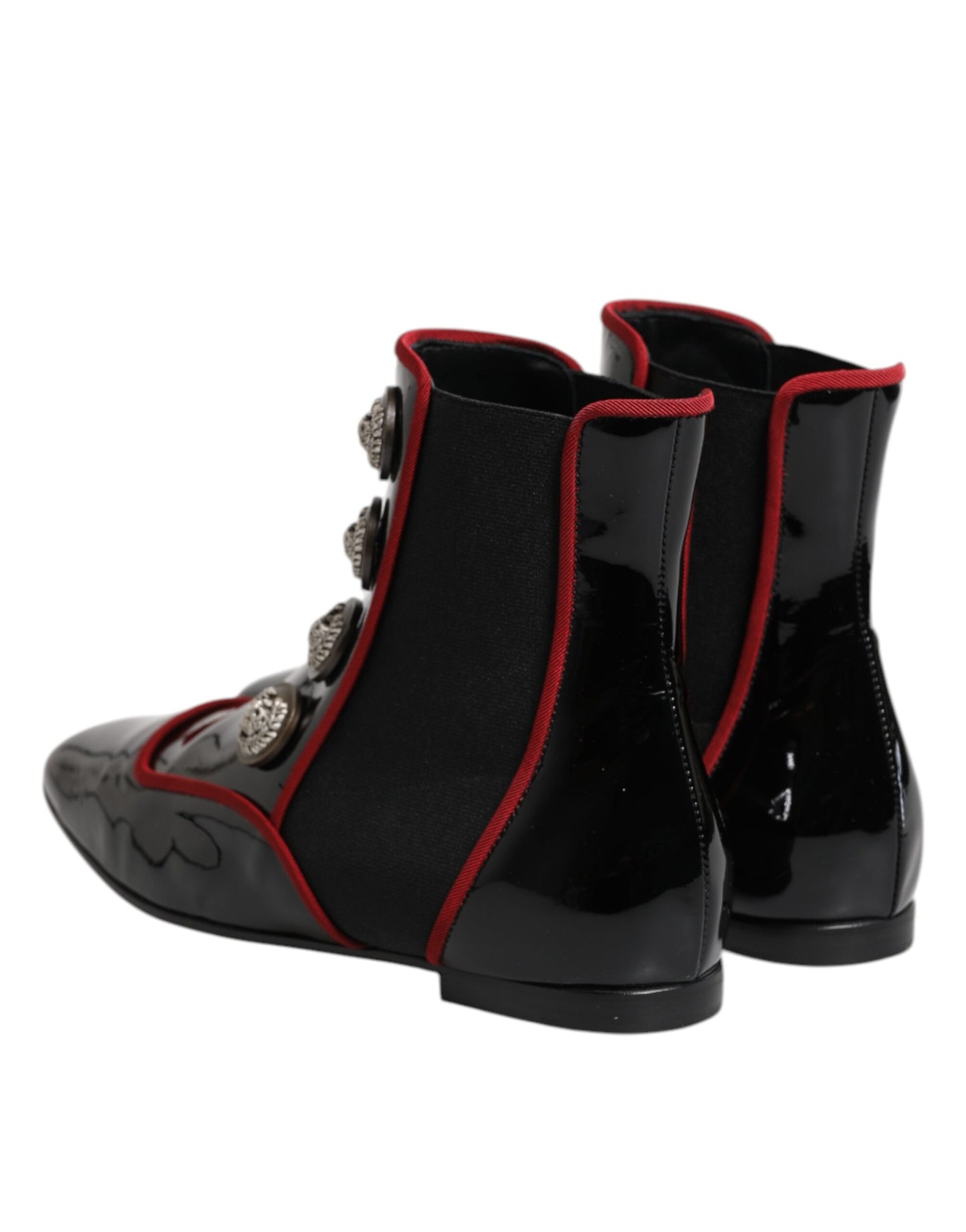 Dolce &amp; Gabbana Black Jackie - Stivaletti Chelsea con bottoni