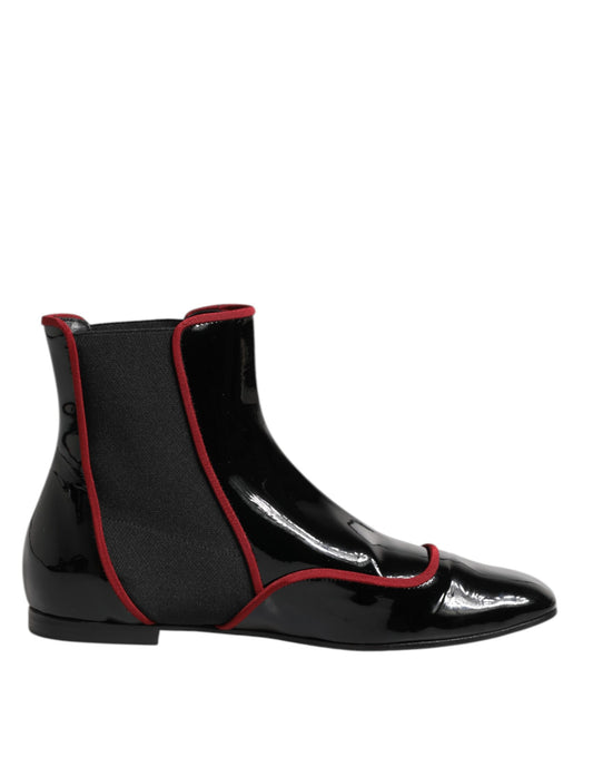 Dolce &amp; Gabbana Black Jackie - Stivaletti Chelsea con bottoni