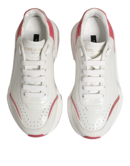 Dolce &amp; Gabbana Daymaster Low Top Sneakers bianche e rosa