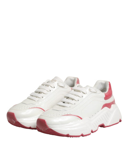 Dolce &amp; Gabbana Daymaster Low Top Sneakers bianche e rosa