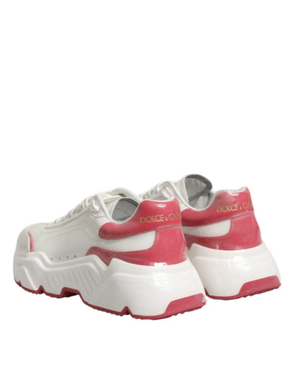 Dolce &amp; Gabbana Daymaster Low Top Sneakers bianche e rosa