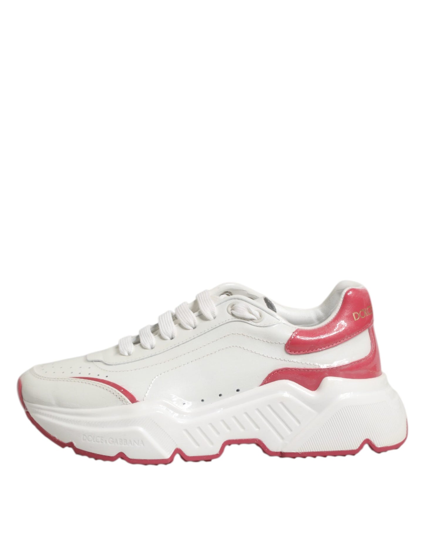 Dolce &amp; Gabbana Daymaster Low Top Sneakers bianche e rosa