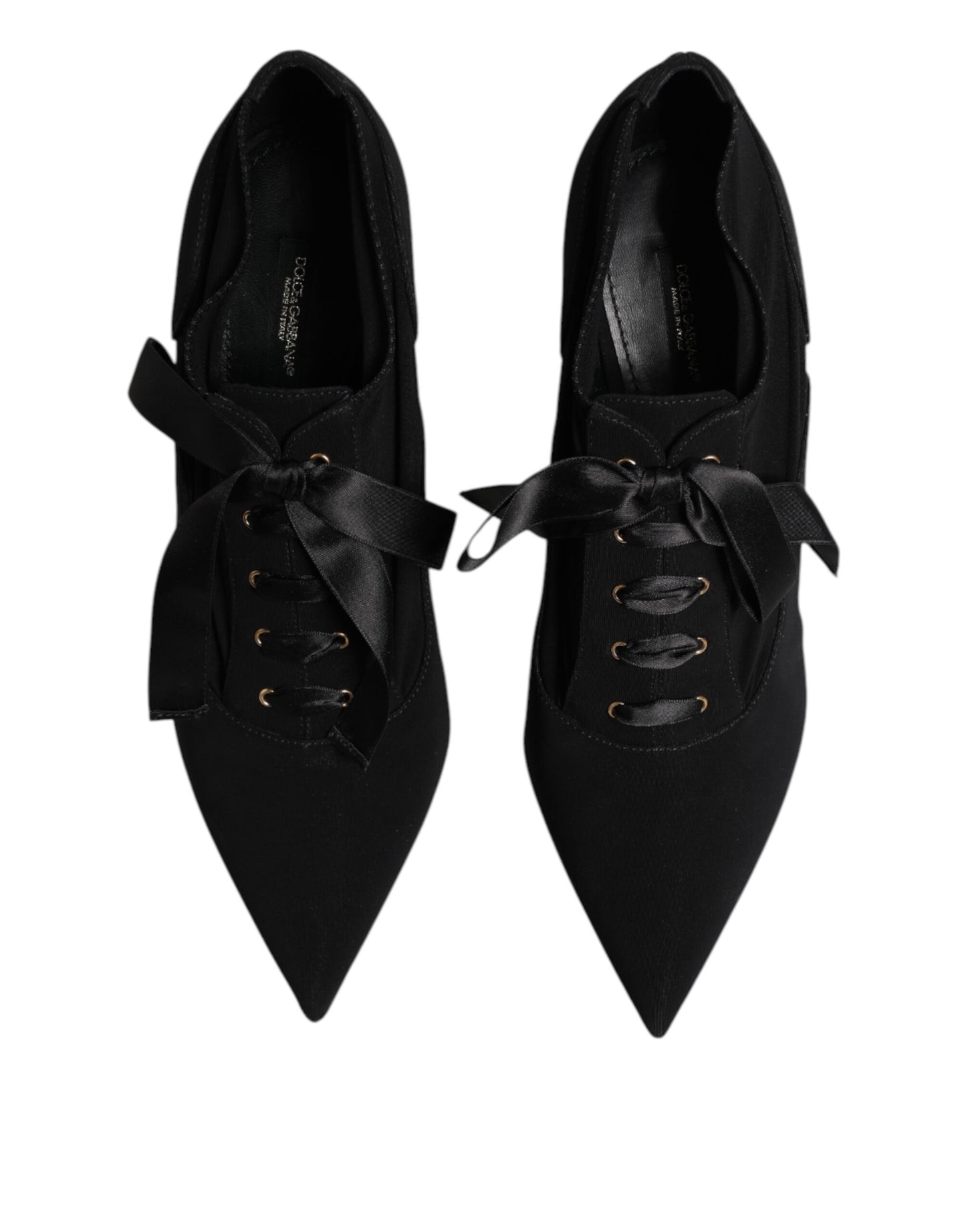 Scarpe con tacco a spillo nere con lacci Dolce &amp; Gabbana