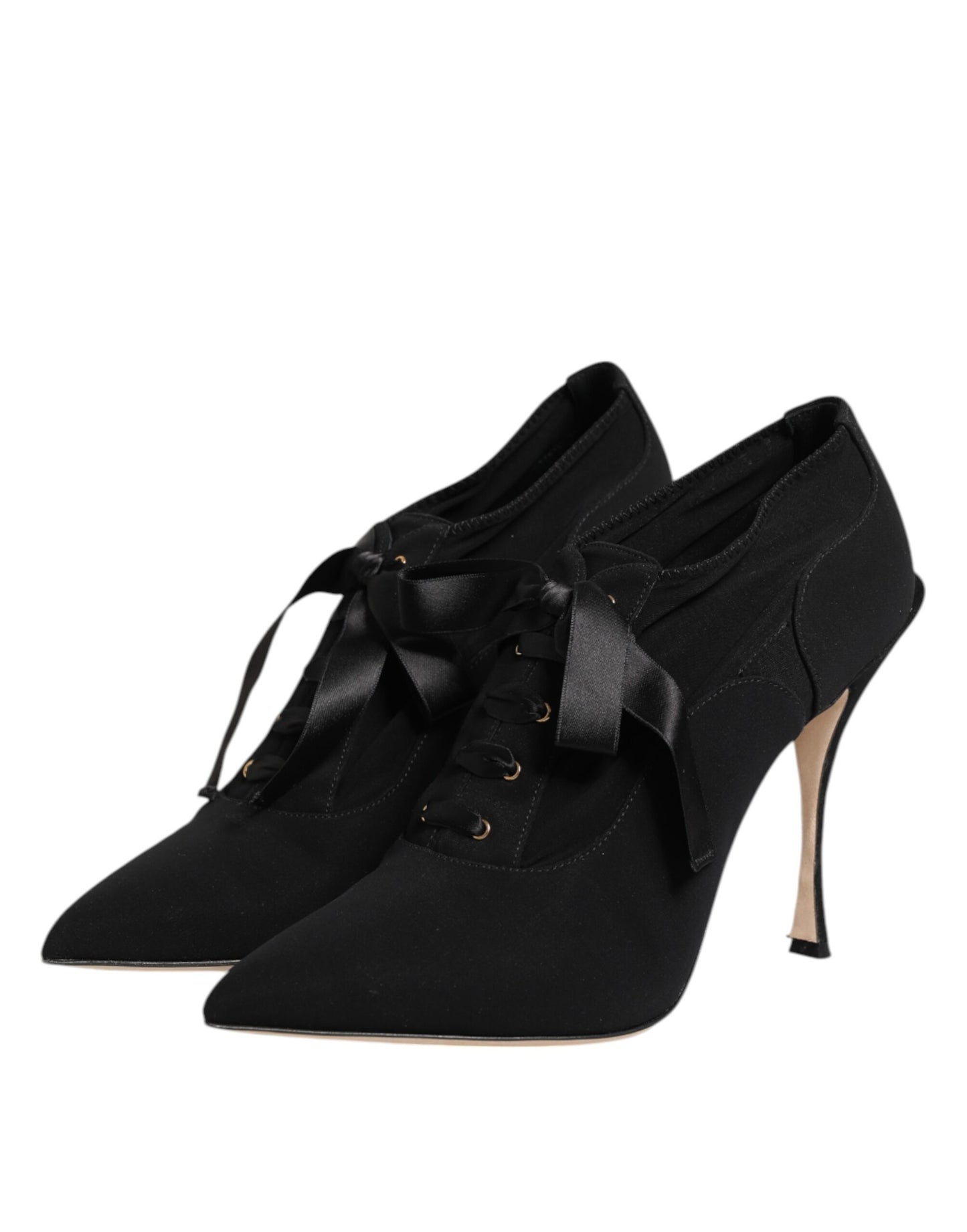 Scarpe con tacco a spillo nere con lacci Dolce &amp; Gabbana