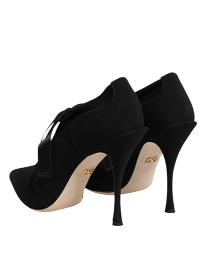 Scarpe con tacco a spillo nere con lacci Dolce &amp; Gabbana