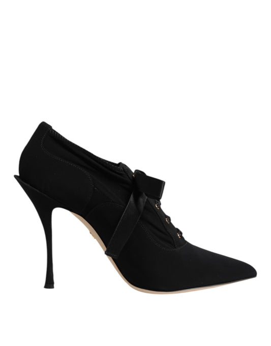 Scarpe con tacco a spillo nere con lacci Dolce &amp; Gabbana