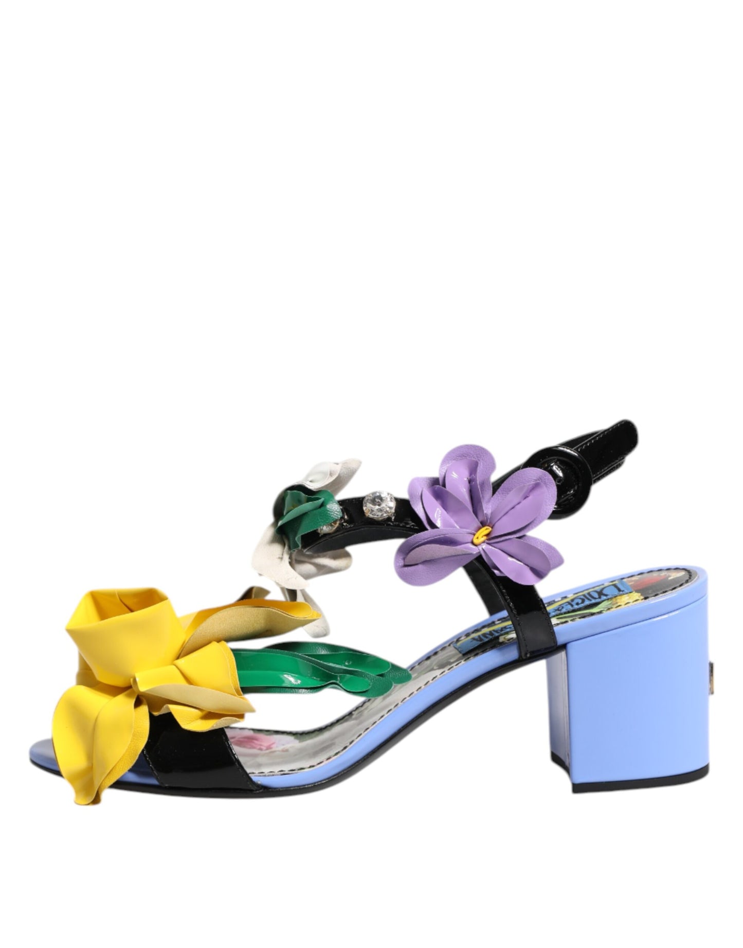 Sandali Dolce &amp; Gabbana KEIRA con cristalli floreali multicolori