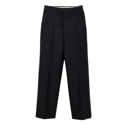 Pantaloni casual in cotone nero Gucci