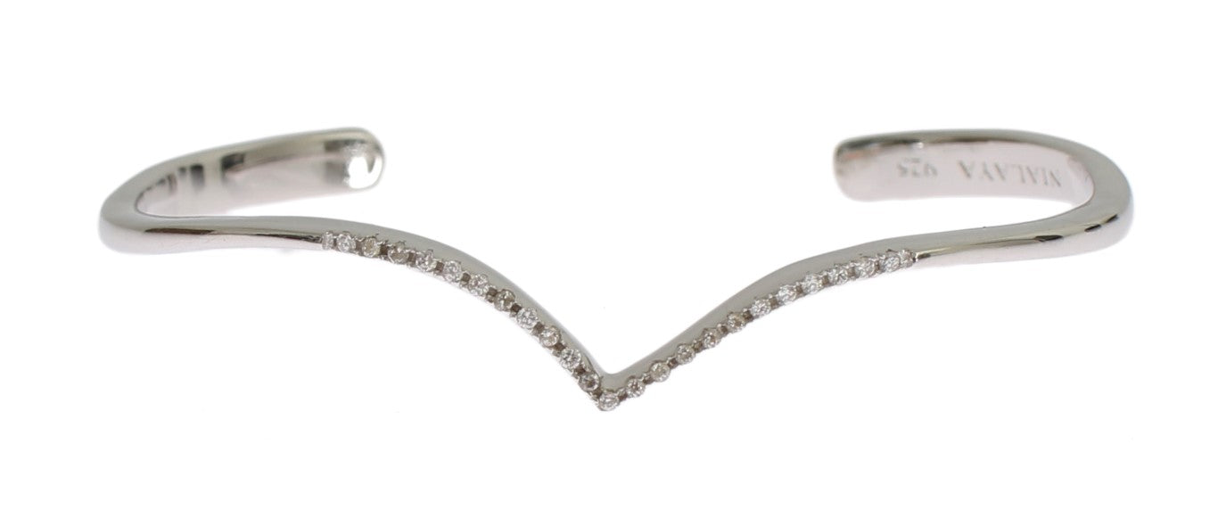 Bracciale rigido in argento 925 Nialaya Skyfall CZ