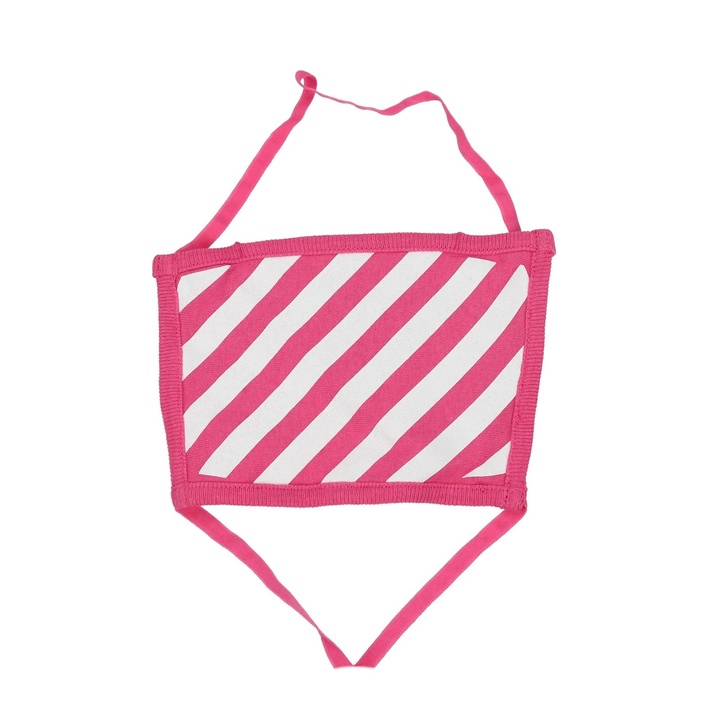 Mascherina in cotone rosa bianco sporco