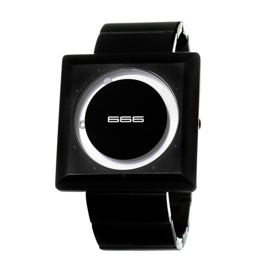 666BARCELONA Orologio elegante in acciaio inossidabile nero