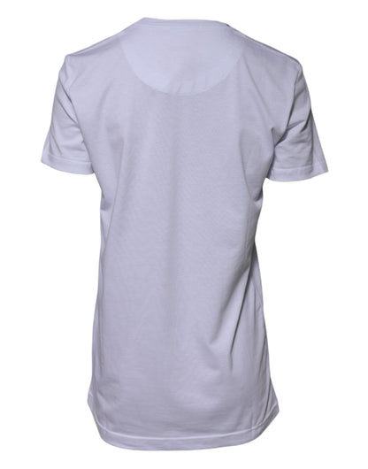 Dolce &amp; Gabbana T-shirt girocollo Goodluck 2023 in cotone bianco