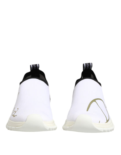 Dolce &amp; Gabbana Scarpe da ginnastica basse bianche nere Sorrento