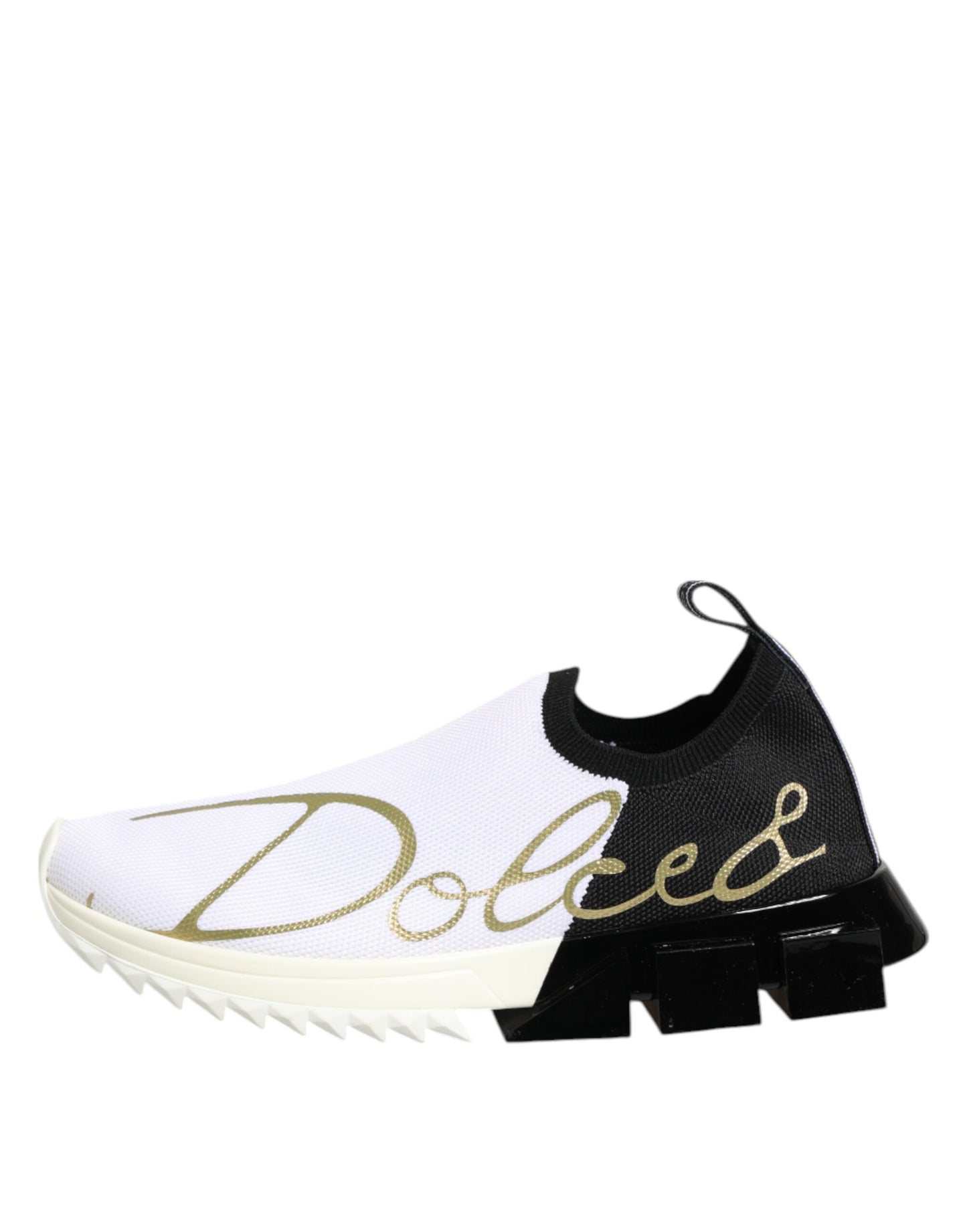 Dolce &amp; Gabbana Scarpe da ginnastica basse bianche nere Sorrento