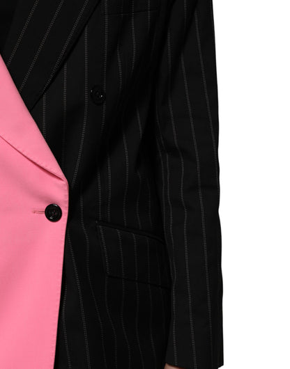Giacca-cappotto con patchwork multicolore Dolce &amp; Gabbana