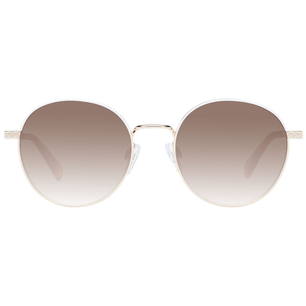 Occhiali da sole in metallo dorato Ted Baker
