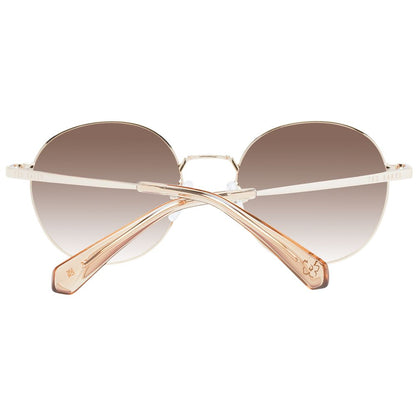 Occhiali da sole in metallo dorato Ted Baker