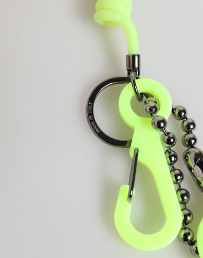 Portachiavi Dolce &amp; Gabbana Green Springy con logo DG da uomo