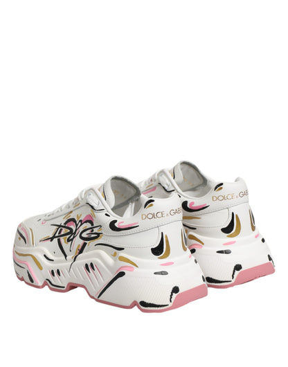 Scarpe da ginnastica DAYMASTER dipinte a mano multicolore Dolce &amp; Gabbana