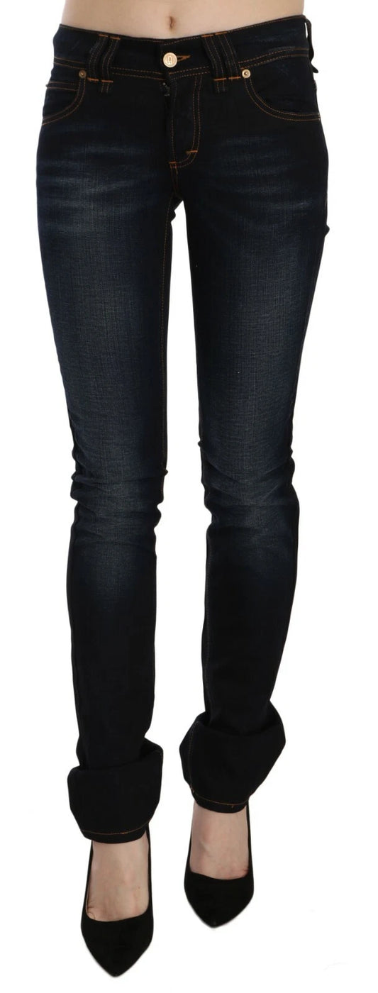 Jeans casual slim fit a vita media blu scuro John Galliano 